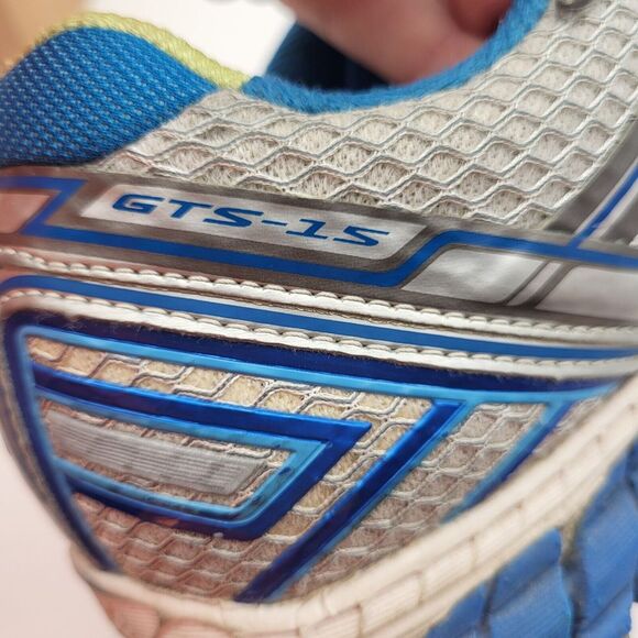 Brooks Adrenaline GTS-15 Womens 10 Wide Gray‎ Blue Running Shoes 1201741 - Picture 4 of 14